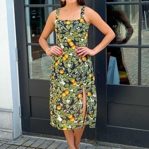 Sunday Up brand Lemon print midi Sundress